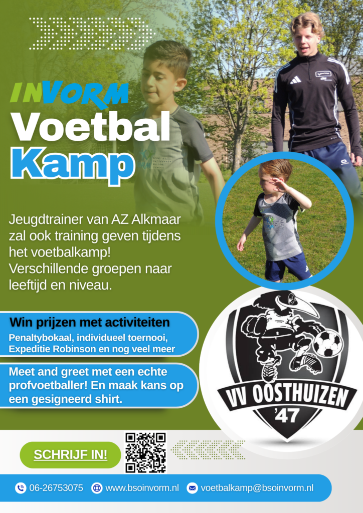 Programma-informatie voetbalkamp BSO In Vorm bij VV Oosthuizen